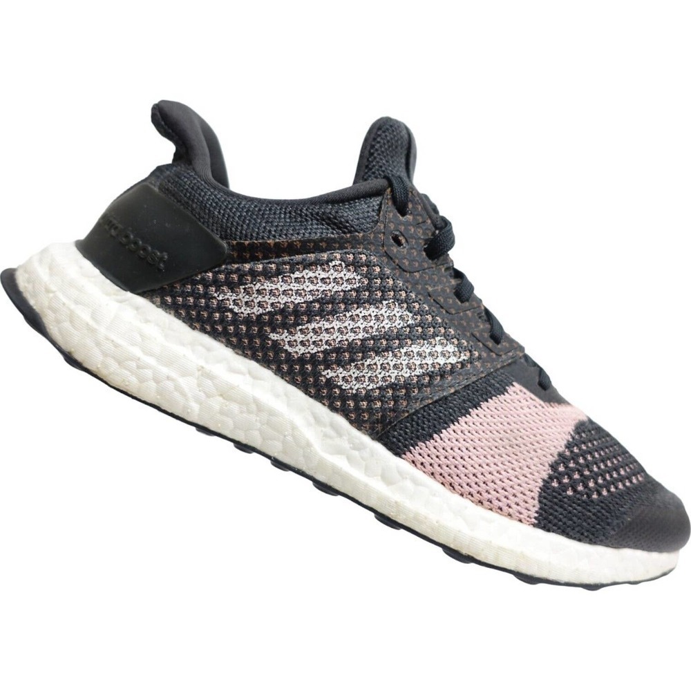 ADIDAS Women UltraBoost ST Grey/Pink Sz 9.5 Running Athletic Sneakers Shoes